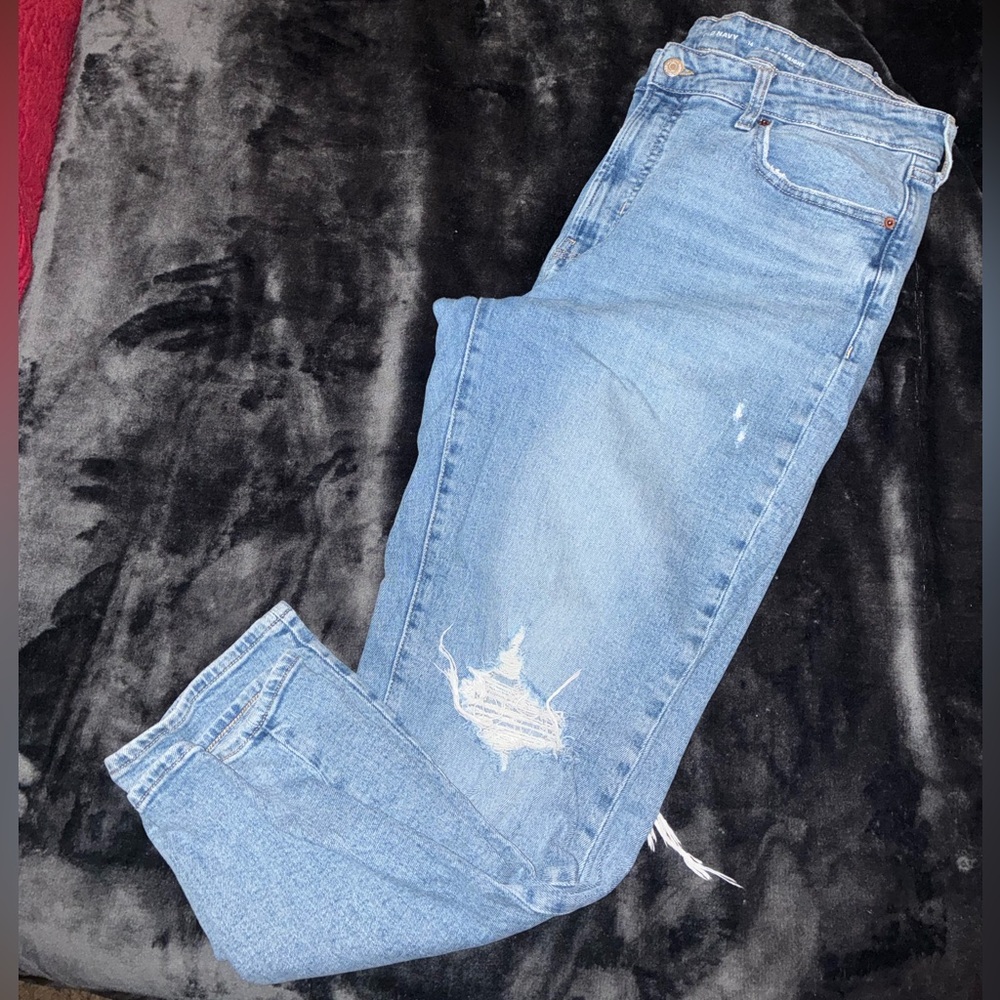 Old Navy Light Blue Straight Leg Jeans